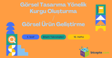5. Sınıf Bilişim Teknolojileri Görsel ürün Oluşturma