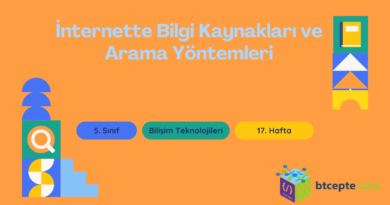 5. Sınıf Bilişim Teknolojileri - 17. Hafta İnternette Bilgi Kaynakları ve Arama Yöntemleri