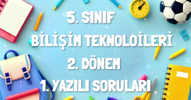 5. sınıf-bilişim-teknolojileri-2-dönem-1.yazili-soruları